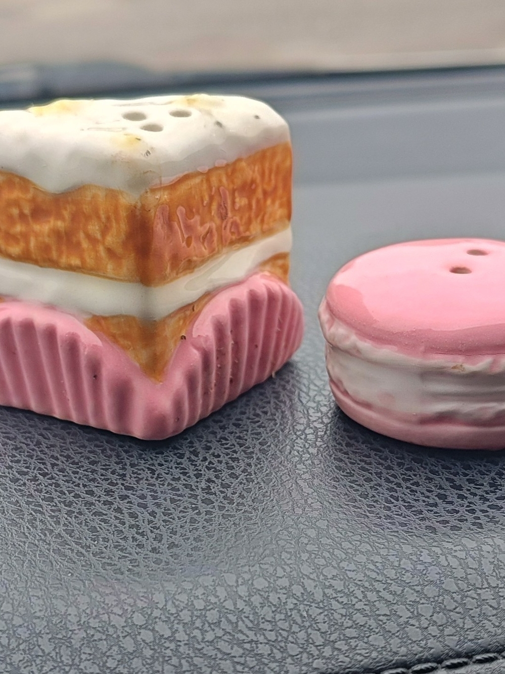 Cottagecore Salt and Pepper Shakers Decadent Desserts  Vintage Novelty 3"